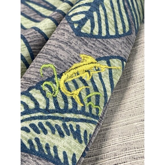 Tommy Bahama 100% Silk Men’s 2XL Island Modern Aloha Camp Shirt Marlin Pineapple - Picture 9 of 16